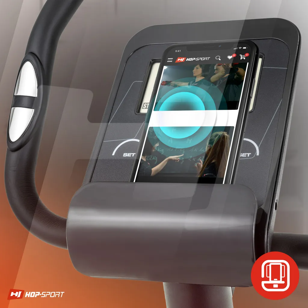 Hop-Sport Heimtrainer HS-2080 Spark Ergometer Fitnessbike Pulsmessung Computer Flaschenhalter Fitnessgerät Türkis 4 Hop-Sport Heimtrainer HS-2080 Spark Ergometer Fitnessbike Pulsmessung Computer Flaschenhalter Fitnessgerät Türkis – Bild 4