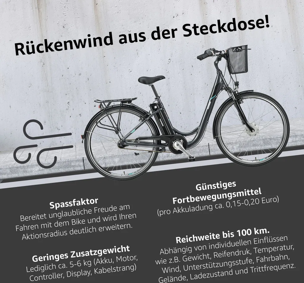 Telefunken RC840 City E-Bike, 7 Gang Shimano Nabenschaltung, Vorderradmotor, Anthrazit 7 Telefunken RC840 City E-Bike, 7 Gang Shimano Nabenschaltung, Vorderradmotor, Anthrazit – Bild 7