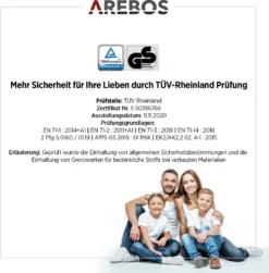 AREBOS Outdoor Trampolin Ø 244 Cm, Komplettset, Gartentrampolin -Globbervi Verkaufe 02b9a771e47de3db037c31e2b8ef0c08