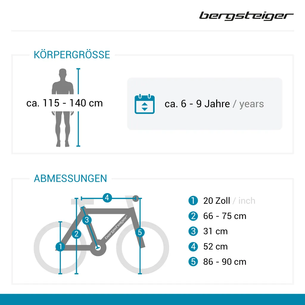 Bergsteiger Montreal 20 Zoll Kinderfahrrad, Geeignet Für 6, 7, 8, 9 Jahre, Shimano 6 Gang-Schaltung, Mountainbike Mit Vollfederung, Jungen-Fahrrad, Mädchen-Fahrrad 2 Bergsteiger Montreal 20 Zoll Kinderfahrrad, Geeignet Für 6, 7, 8, 9 Jahre, Shimano 6 Gang-Schaltung, Mountainbike Mit Vollfederung, Jungen-Fahrrad, Mädchen-Fahrrad – Bild 2