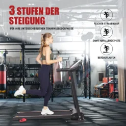 KAHOO Laufband, Profi Laufband Klappbar, 1-12km/h, 2 Modus, Sicherheitsschlüssel, Multimedia, Mit Bluetooth, Bis 100kg -Globbervi Verkaufe 0382e7749a3ba79719cddad9a53ee6a5