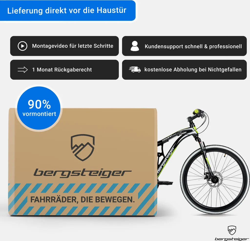 Bergsteiger Kodiak 24 Zoll Kinderfahrrad, Geeignet Für 8, 9, 10, 11 Jahre, Scheibenbremse, Shimano 21 Gang-Schaltung, Mountainbike Mit Vollfederung, Jungen-Fahrrad 7 Bergsteiger Kodiak 24 Zoll Kinderfahrrad, Geeignet Für 8, 9, 10, 11 Jahre, Scheibenbremse, Shimano 21 Gang-Schaltung, Mountainbike Mit Vollfederung, Jungen-Fahrrad – Bild 7