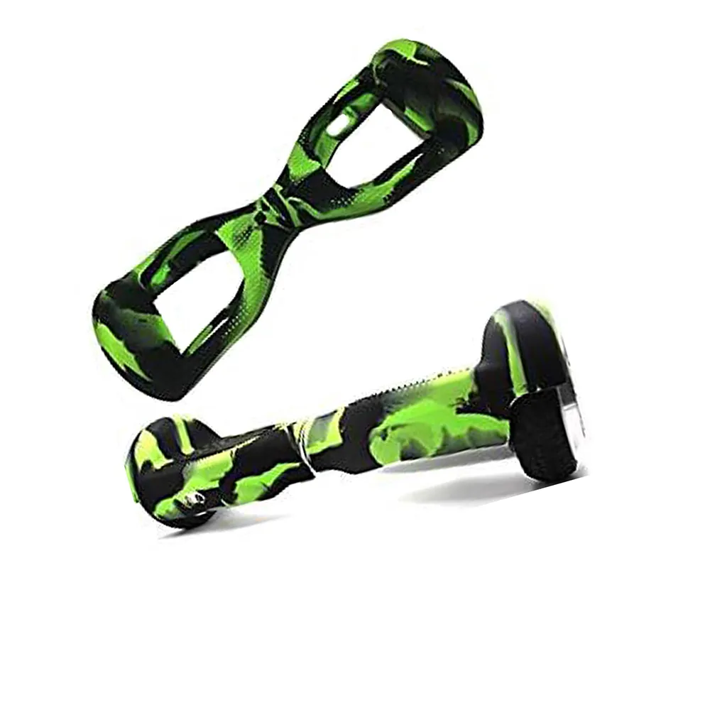 ZSZBACE Scooter Hülle Silikon Schutzhülle Für 6,5 Zoll 2 Rader Hoverboard (Schwarz & Grün) 2 ZSZBACE Scooter Hülle Silikon Schutzhülle Für 6,5 Zoll 2 Rader Hoverboard (Schwarz & Grün) – Bild 2