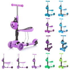 Chipolino Kinderroller, Rutscher Kiddy 2 In 1 Höhe Einstellbar 3 Räder Mit Licht Blau Lila -Globbervi Verkaufe 061319278dddce39cdaa2b903acec495