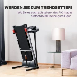 Sportstech F10 Laufband Mit Smartphone App Steuerung, Pulsgurt Inklusive, Selbstschmiersystem, Bluetooth, 1PS, 10 KM/H, Für Geh- Und Lauftraining Mit 13 Programmen – Kompakt Klappbar Verstaubar, Hydraulik-Unterstützung Beim Absenken -Globbervi Verkaufe 0645d3678ae4393962ad55c8cddea59b