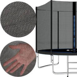 Trampolin Mit Sicherheitsnetz 305 Cm 6 Pfosten Sprungmatte Federabdeckung Trampolinleiter -Globbervi Verkaufe 06c5552ebe384f90bcf515bc48307c9b