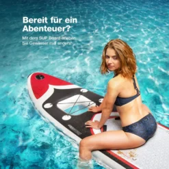Premium 9in1 SUP Board Set + 2in1-Sichtfenster + Kajak-Sitz, Stand Up Paddle Board Aufblasbar, 6 Zoll Dick, Action Cam Holder, Wassersport Stand Up Paddling, Sportstech WBX300/320, Surfbrett -Globbervi Verkaufe 078c82adc756c5a80d93b1b154b7433a 1