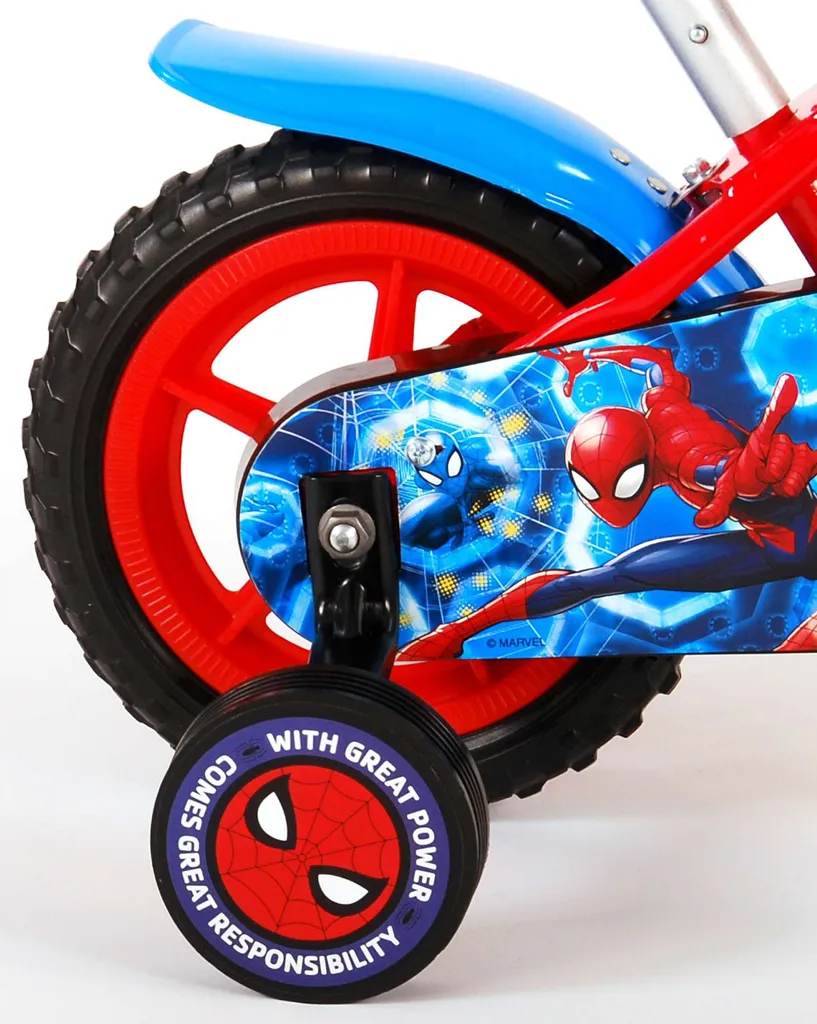 Spider-Man Kinderfahrrad - Jungen - 10 Zoll - Rot / Blau 7 Spider-Man Kinderfahrrad - Jungen - 10 Zoll - Rot / Blau – Bild 7