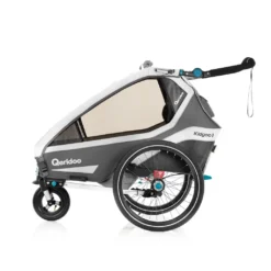 Qeridoo Kidgoo1 Grau Kinderanhänger -Globbervi Verkaufe 08a1d287ca89f4fe5e8281ef6f4879eb