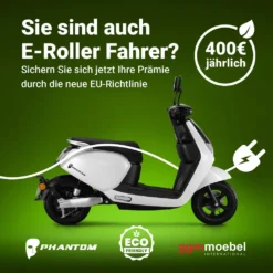 PHANTOM | E-Roller | Lithium-Akku | 1500 Watt | 60km | 45km/h | Weiß Elektro Roller | E Moped | E Motorroller -Globbervi Verkaufe 08a55e3972c974475473c334744bc2c3