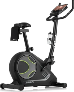 Zipro Erwachsene Magnetisches Fitnessbike Heimtrainer Flame Mit IConsole, Schwarz, One Size, Einheitsgröße