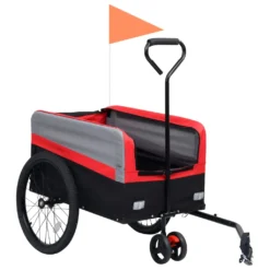 VidaXL 2-in-1 XXL Fahrradanhänger & Trolley Rot Grau Schwarz -Globbervi Verkaufe 09b9ed3176022ccb1c98ec7a59c770cc