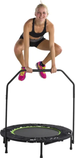 Tunturi Erwachsene Klappbares Fitness Trampolin Ø 104cm Mit Stange Und Randabdeckung / Jumping Fitness Trampolin / Rebounder -Globbervi Verkaufe 0a2b0b9cce717c64c9c8788a65819a01