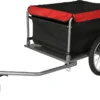 Fahrrad Lastenanhänger Bis 65 Kg Mit Umklappbarer Deichsel & Schnellkupplung