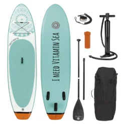 STAND UP PADDLE Aufblasbar SUP Board 2021 Komplett Set Paddel Pumpe Bag