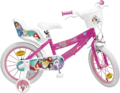 Disney Kinderfahrräder Mädchen Princess 16 Zoll 25,4 Cm Mädchen Felgenbremse Rosa