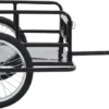 VidaXL Fahrradanhänger 130x73x48,5 Cm Stahl Schwarz