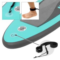 ECD Germany Aufblasbares Stand Up Paddle Board Maona | 308x76x10 Cm | Türkis | Aus PVC | Bis 120kg | Pumpe Tragetasche Zubehör | SUP Board Paddling Board Paddelboard Surfboard | Verschiedene Farben -Globbervi Verkaufe 0d3d2f6812d144d6d8927d8708569fce