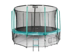 JUMPI Outdoor Trampolin Maxy Comfort Kinder Gartentrampolin Komplettes Trampolinset, 487 Cm, Grün