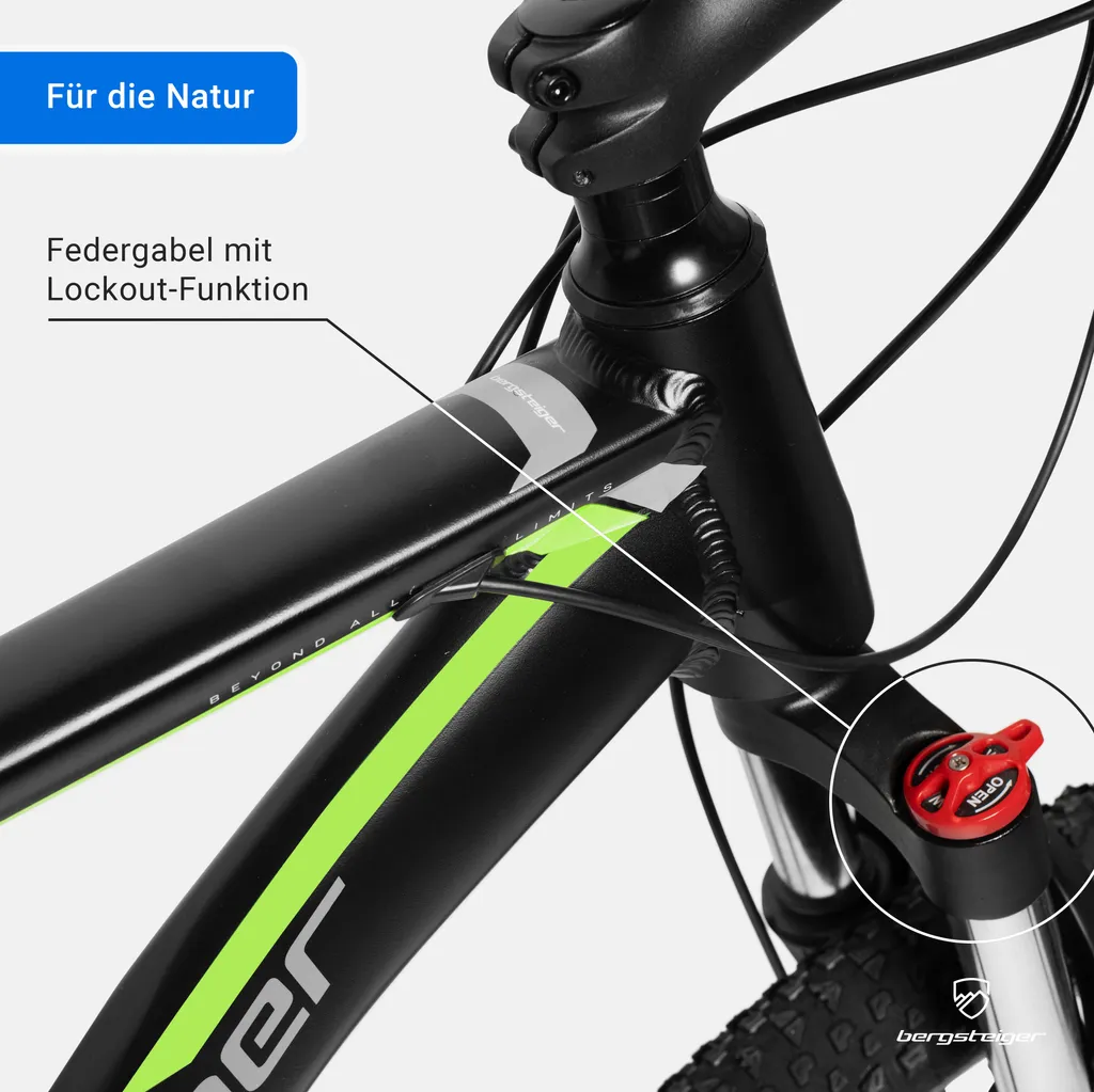 Bergsteiger Makalu 26 Zoll Mountainbike Aluminium, Geeignet Ab 150 Cm, Scheibenbremse, Shimano 21 Gang-Schaltung, Hardtail, Jungen-Fahrrad & Herren-Fahrrad 2 Bergsteiger Makalu 26 Zoll Mountainbike Aluminium, Geeignet Ab 150 Cm, Scheibenbremse, Shimano 21 Gang-Schaltung, Hardtail, Jungen-Fahrrad & Herren-Fahrrad – Bild 2