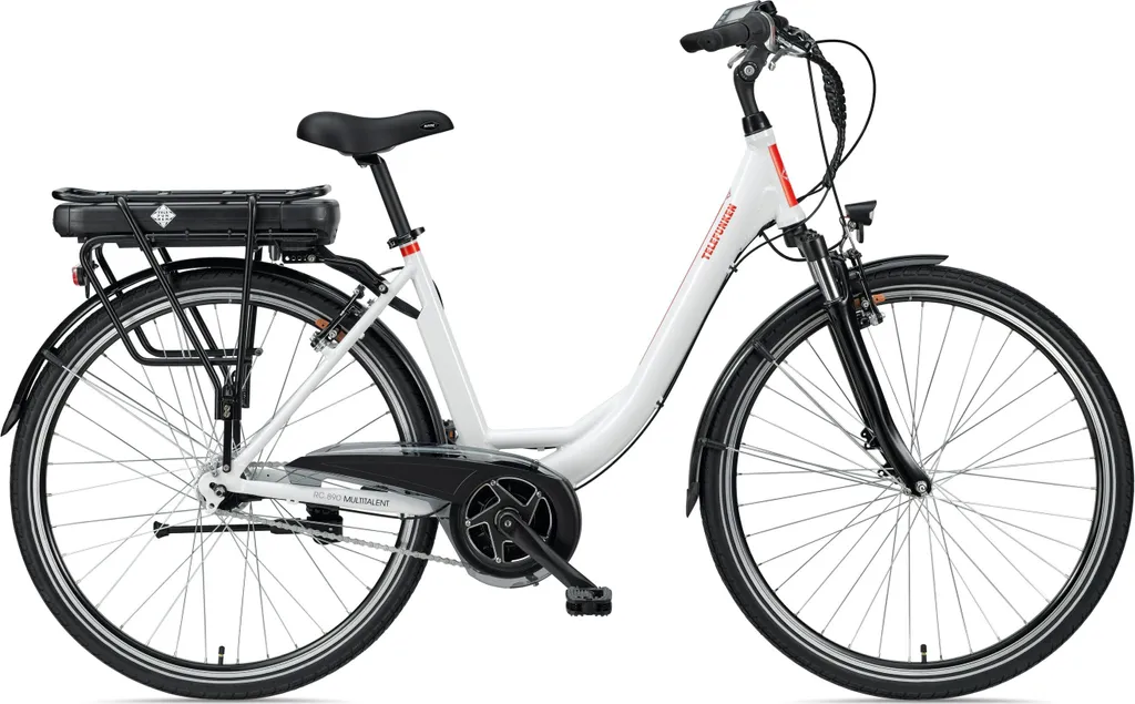 Telefunken RC890 City E-Bike, 7 Gang Shimano Nabenschaltung, Mittelmotor, Weiß 2 Telefunken RC890 City E-Bike, 7 Gang Shimano Nabenschaltung, Mittelmotor, Weiß – Bild 2