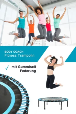 Indoor Fitness-Trampolin Rund 102 Cm Leise Bungee Gummiseil-Federung Bis 100kg -Globbervi Verkaufe 0fc9652c21ca39aa4b24dc546a649aaf