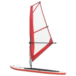 VidaXL Aufblasbares Stand-Up-Paddleboard Set Mit Segel Rot Und Weiß -Globbervi Verkaufe 10d93dd13ff05d2d3f9b0b4de31ac2ef