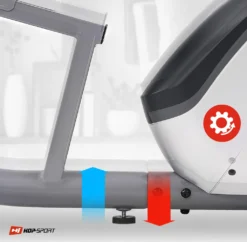 Hop-Sport Liegeergometer HS-035L Solo - Sitz-Heimtrainer Für Senioren - Liegefahrrad Belastbar Bis 135kg - Liegend Fahrradtrainer Für Zuhause Silber -Globbervi Verkaufe 10ded1d566420828c8becb0d88da44c2