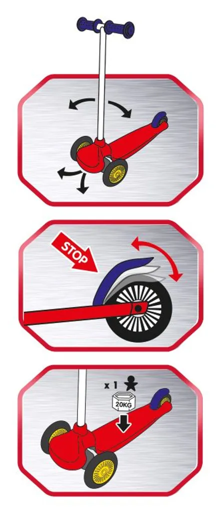 Smoby Cars Twist Scooter 3 Smoby Cars Twist Scooter – Bild 3