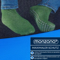 Monzana Trampolin Ø 244/305 Cm Rheinland GS Zertifiziert Komplettset Inkl. Sicherheitsnetz Innen Leiter Randabdeckung Kindertrampolin Gartentrampolin, Größe Ø:244 Cm -Globbervi Verkaufe 122ab9186534388e8dd7739585e4cedf
