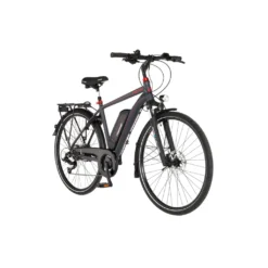 FISCHER E-Bike Pedelec Trekking VIATOR 1.0 Herren, Rahmenhöhe 50 Cm, 28 Zoll, Akku 422 Wh, Hinterradmotor, Kettenschaltung, LED Display, Anthrazit