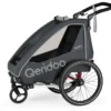 Qeridoo QUPA 1 Kinderfahrradanhänger, Farbe:grey