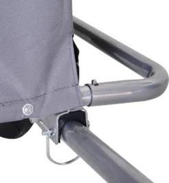 HOMCOM Lasten-Fahrradanhänger Transportanhänger CargoTrailer Fahrrad Faltbar Grau -Globbervi Verkaufe 13ba7986465db86f9f792cf8ebc9b47e