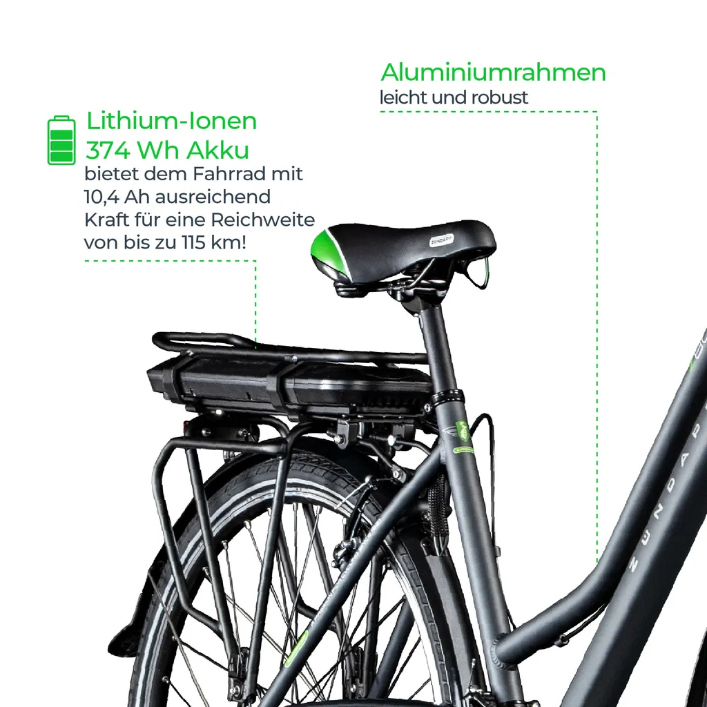 Zündapp Z802 E Bike Trekkingrad Damen Ab 155 Cm Mit Nabenmotor Pedelec Trekking Fahrrad Mit 21 Gang Und Beleuchtung StVZO 4 Zündapp Z802 E Bike Trekkingrad Damen Ab 155 Cm Mit Nabenmotor Pedelec Trekking Fahrrad Mit 21 Gang Und Beleuchtung StVZO – Bild 4