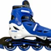 AMIGO Racer Inline Skates - Inline Für Kinder - Rollschuhe Mit Einstellbarer Größe - ABEC7 Rollen - Blau - Größe 30-33