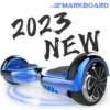 MARKBOARD Hoverboard,Elektro Scooter 6,5 LED E-Balance Scooter Mit Motorbeleuchtung E-Skateboard Elektroroller Bluetooth LED Chrome Blau