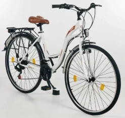 LUCHS Cityrad »HZ 2027 Damen Fahrrad 28 Zoll - Fahrrad Für Mädchen & Damen - 21 Gang-Schaltung - Hollandfahhrad / Cityfahrrad / Damenfahrrad Trekkingrad Mit Stvzo Zugelassen// 21 Gang, Kettenschaltung