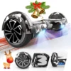 Mega Motion Hoverboards LED 6.5" Selbstausgleichender Elektroroller Hoverboards Mit Bluetooth-Lautsprecher Geschenke Für Kinder