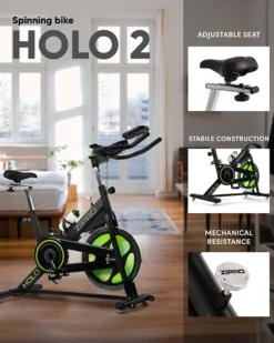 Zipro Erwachsene -Rad Fitnessbike Heimtrainer Holo 2 Bis 130kg, Schwarz, One Size, Einheitsgröße -Globbervi Verkaufe 1709e9ed9bb82df584de047a533ec1d4