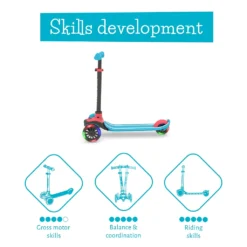 Chillafish Scotti GLOW 3-Rad Scooter Mit Bremse Und LED Lichter, Farbe:Red -Globbervi Verkaufe 17d2f687886afc8e970c07a0003bf7d7