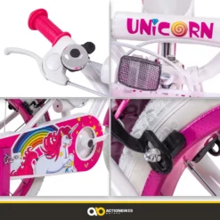 Actionbikes Kinderfahrrad Unicorn 16 Zoll - Kinder Fahrrad - Caliper Bremsen - Kettenschutz - Stützräder - Kinderrad - Rad - Bike - Mädchen - Pink - 4-7 Jahre -Globbervi Verkaufe 19fdcf651a8642f62c657af496dbcba1