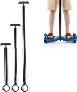 Hoverboard Drückersteuerung Klemmstange Ausziehbar Handgriff 6,5 Zoll Elektro-Scooter Haltestange Aluminium Lenkstange-Schwarz