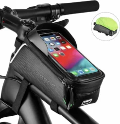 ROCKBROS Rahmentasche Wasserdicht Oberrohrtasche Fahrradtasche 6,0'' Handytasche