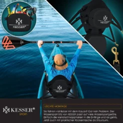 KESSER® Kajak-Sitz Premium Für SUP Board Stand Up Paddle Surfboard Sitz - Inkl. Mit Tasche - SUP Paddling Paddelboards Gepolsterte Sitz 32x38cm, Rückenlehne 51x45cm Schnell Und Einfach Montiert , Farbe:Blau / Schwarz 14 KESSER® Kajak-Sitz Premium Für SUP Board Stand Up Paddle Surfboard Sitz - Inkl. Mit Tasche - SUP Paddling Paddelboards Gepolsterte Sitz 32x38cm, Rückenlehne 51x45cm Schnell Und Einfach Montiert , Farbe:Blau / Schwarz -Globbervi Verkaufe 1b63a1584d68898ccb71c3a4d884b625