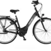 FISCHER E-Bike Pedelec City CITA 5.8i, Rahmenhöhe 44 Cm, 28 Zoll, Akku 504 Wh, Mittelmotor, Tiefer Einstieg, Nabenschaltung, Brose Display, Schwarz