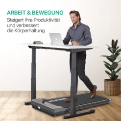 DREAVER® S310 - Elektrisches Laufband Für Zuhause O. Büro - Sehr Leises Walking Pad - Arbeitsplatz Laufband Bis 6km/h, Kleines Schreibtisch-Laufband Mit LED-Display, Rollen, Nur 23kg, Energiesparend -Globbervi Verkaufe 1cf61d5c320366d09c21230771ffd3ac