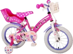 Disney Minnie Süßeste überhaupt! - Kinderfahrrad - Mädchen - 14 Zoll - Rosa - Zwei Handbremsen