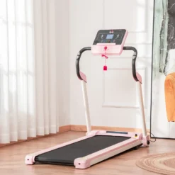 HOMCOM Laufband Klappbar Elektrisch 400 W 1-12 Km/h 1,5HP LCD-Display Handyhalterung Geeignet Für Home Gym Indoor Fitness Rosa 134 X 60 X 118 Cm -Globbervi Verkaufe 1e0277ae217167dcd909eddb1d8d827c