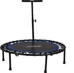 Physionics® Fitness Trampolin - Verstellbarer Griff, Ø 101 Cm, Max. 120 Kg, Klappbar, Mit Gummiseilfederung - Mini-Trampolin, Aerobic Trampolin Für Erwachsene Und Kinder, Indoor, Jumper, Rebounder -Globbervi Verkaufe 1e82d44c589a3f6ff72b3a401718d9da