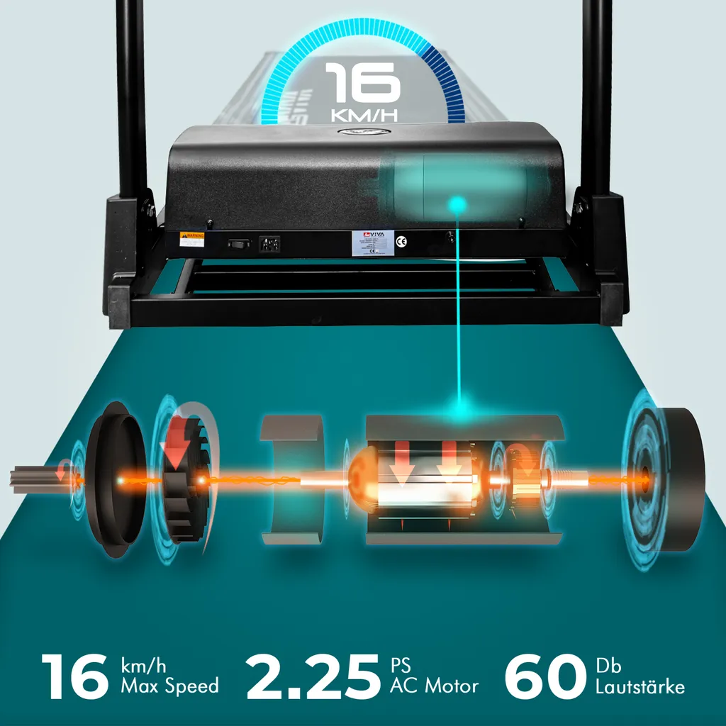 Laufband AsVIVA T16 Bluetooth Cardio Fitness App Kompatibel 12 Laufband AsVIVA T16 Bluetooth Cardio Fitness App Kompatibel – Bild 12